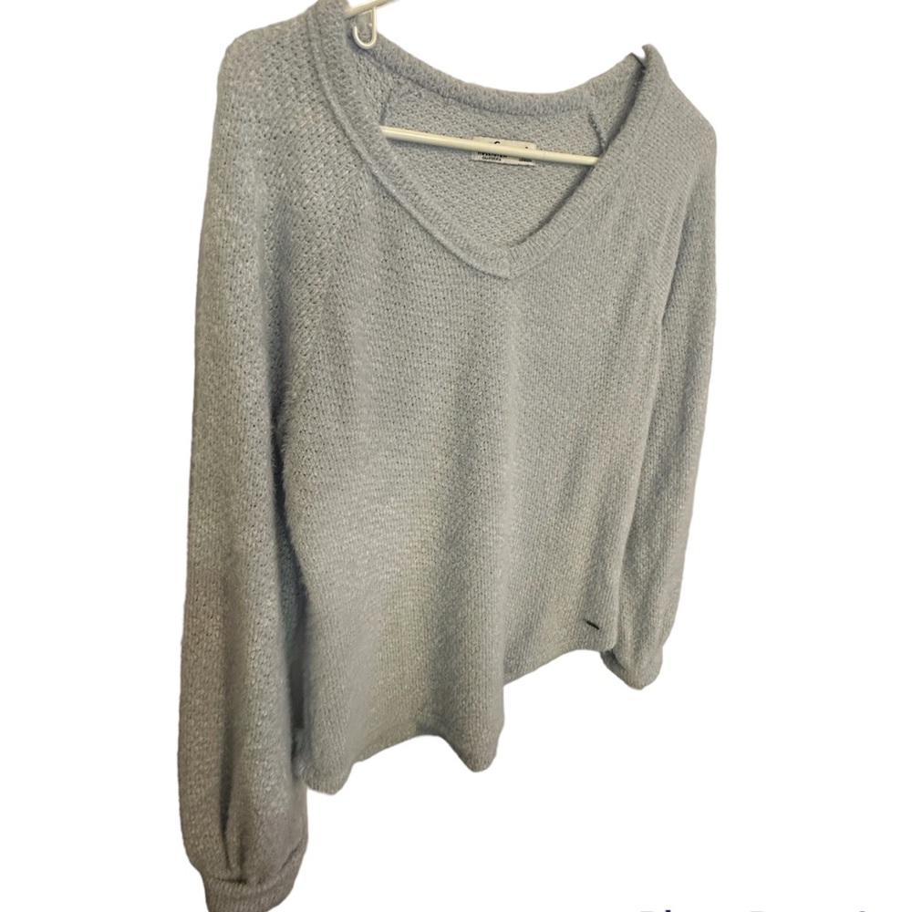 Hollister baby blue long sleeve soft sweater size S